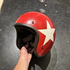 Vintage Bell RT Motorcycle Helmet Custom Paint Size 7 1/2 Chopper 70s 80s