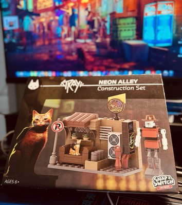STRAY NEON ALLEY Construction Set Snap & Switch 149 Pcs Cat B-12 New Sealed PS4