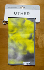 New Yellow and Gray 15"x24" Golf Cart Towel