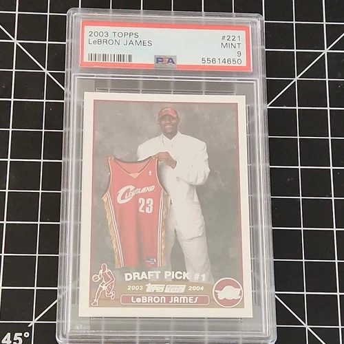 2003 Topps Basketball #221 LeBron James RC Rookie PSA 9 MINT
