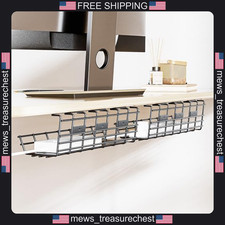 Under Desk Cable Management Tray 33in Metal Organizer for Office  Home