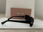 NEW: MIU MIU Sunglass 0MUB13S BLACK FRAME/DK GREY LENSE:AUTHENTIC:NEVER WORN — photo 7