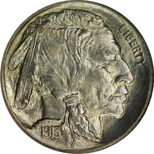 1913-P Type 1 Buffalo Nickel Old Holder NGC MS65 Blazing Gem Strong Strike