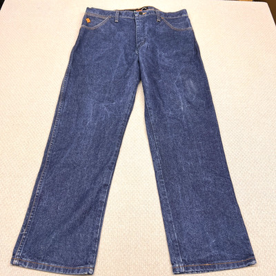 Wrangler FR Jeans Mens 36x30 Blue Denim Flame Resistant Workwear FR13MWZ