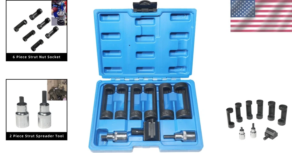 Complete 9-Piece Shock Absorber and Strut Tool Set - Lightweight & Reliable - Image 2 of 4