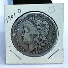 1901-O Morgan Silver Dollar $1 XF/AU Raw U.S. Coin 90% Silver C-042