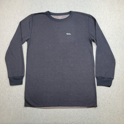 Remington Tech 2.0 Shirt Mens L Gray Long Sleeve Crew Neck Stretch