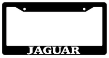 Black License Plate Frame Cars Jaguar Auto Accessory Novelty 1641