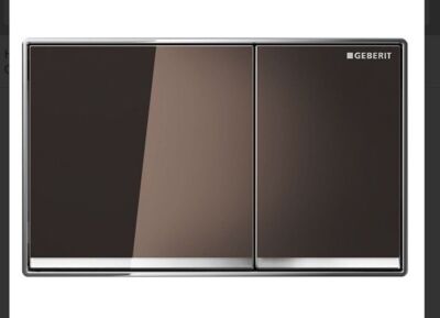 GEBERIT Betätigungsplatte Omega60, für 2-Mengen-Spülung Glas umbra 115.081.SQ.1