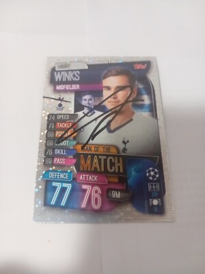 Trading Card signiert Harry Winks Tottenham Hotspurs NEU 