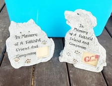 Pet memorial garden stone -choice of dog or cat
