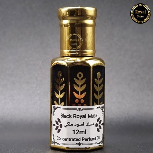 Black Royal Musk 12 ml concentrato arabo spesso profumo olio di tahara مسك اسود ملكي - Foto 3 di 4