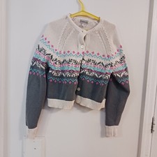 Aeropostale Sweater Cardigan Womans Medium Faire Isle Vintage