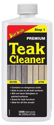 Star Brite Premium Teak Cleaner 16 Fl Oz Restores Weathered Teak Furniture