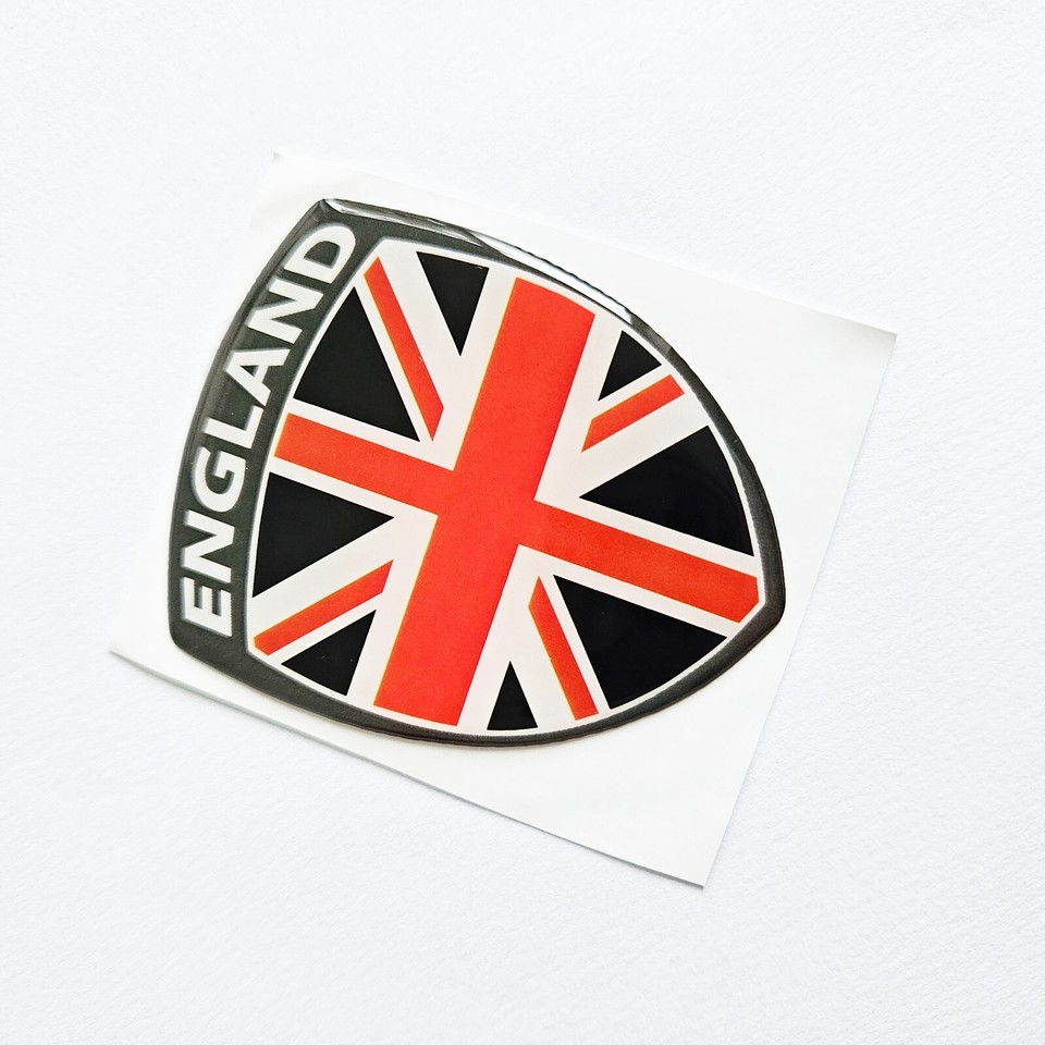 Union Jack England Gel Decal Sticker Wing Badge Pair eBay