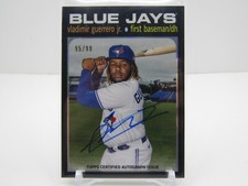 VLADIMIR GUERRERO JR. 2021 TOPPS TRIBUTE 1971 AUTOGRAPH AUTO #95/99- BLUE JAYS!!