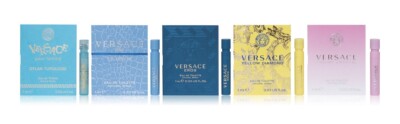 Lot 5 Versace EROS , Yellow Diamond, DYLAN , Man And Bright Crystal Card Sample