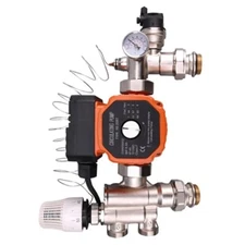 Water Circulating Pump Manifold Hot / Cold Mixing Valve for Floor Heating System