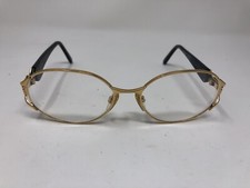 Valentino Sunglasses Eyeglasses Frame Vintage V439 975 55-17-130 Black Gold CT12