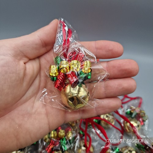 Vintage 1993 NCE Sleigh Jingle Bells Necklace Christmas Jewelry - Lot of 11 Pc - Picture 8 of 8