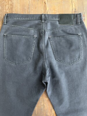 New Acne Studios Relaxed Fit 2003 Jeans Faded Black Size 32 x 34