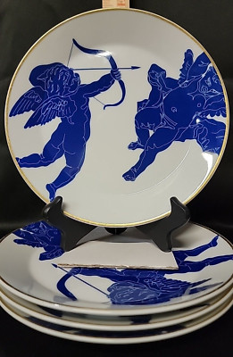 Arzberg TRIC Sieger Salad Plates Valentine Cupid 8 1/2'' Set of 4