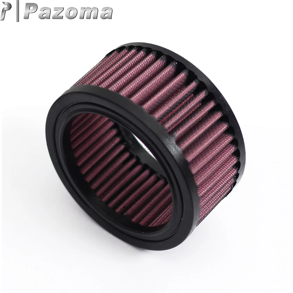 Limpiador de aire redondo de alto flujo motor rojo para Harley Forty Eight/Hierro 883 XL883N Foto 4 de 4