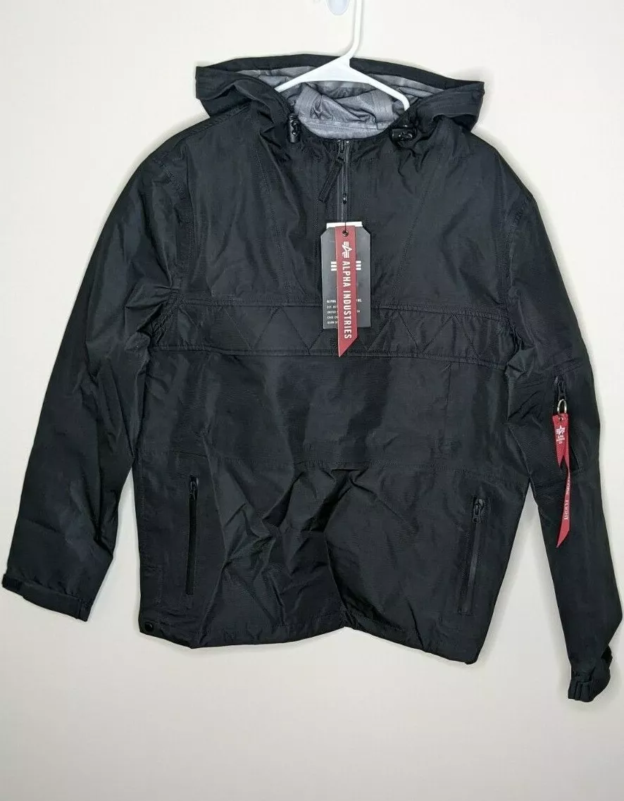 Small Jacket, Anorak Men\'s eBay Black, Ripstop | Industries Alpha