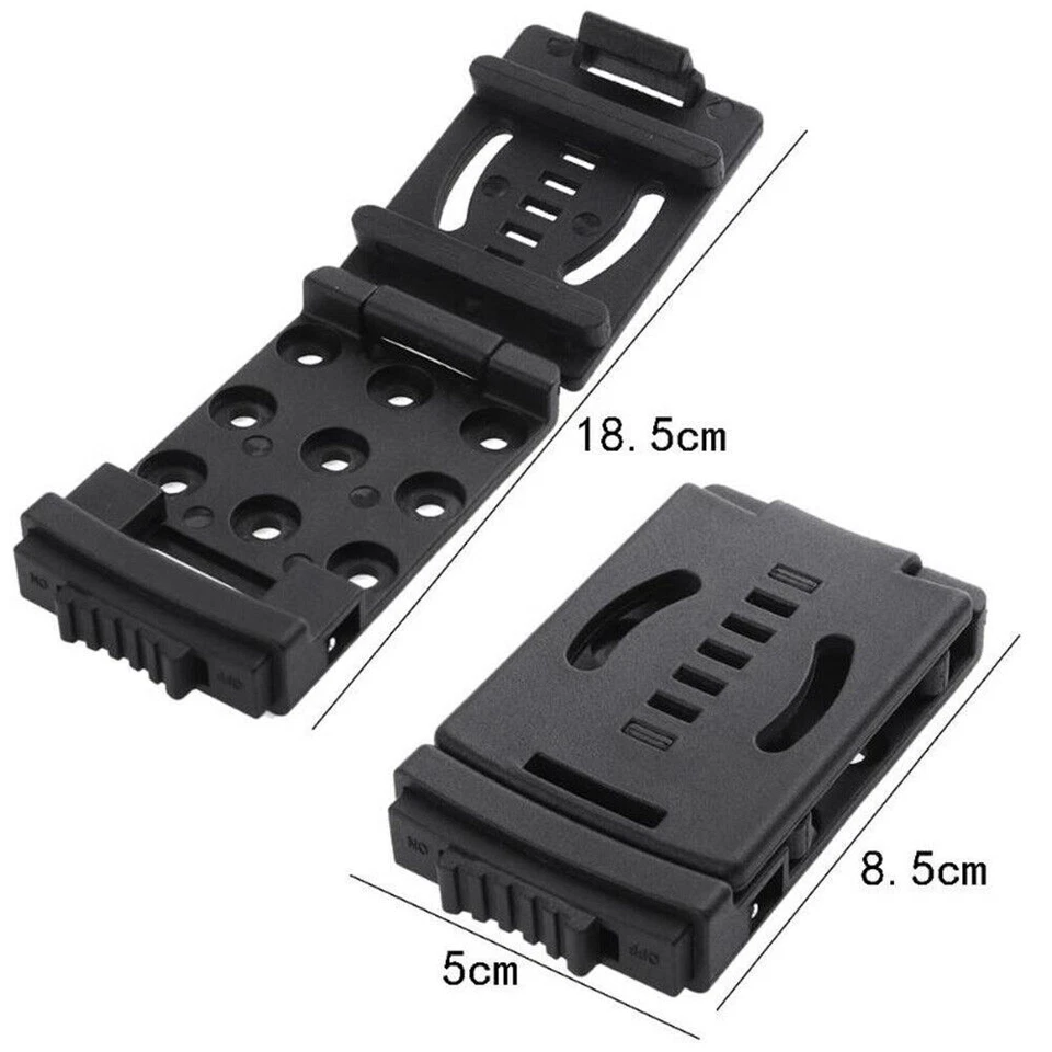 2PCS Kydex Waist Clip Tool K sheath scabbard Kit Attach Back Clamp Belt Outdoor - Image 3 of 4