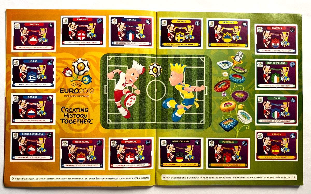UEFA EURO 2012 ステッカーアルバム 100% コンプリート 【公式通販】