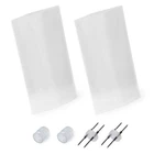 3/8" 2-Wire LED Rope Light Repair Kit with Connector & End Cap (2 Pack)