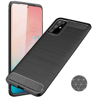 Schutzhülle Für Samsung Galaxy S20 Serie Carbon Hülle Handy Hybrid Case TPU