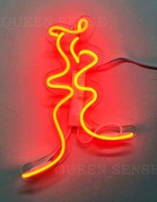 Kiss Me Love Minimalist Acrylic 14" Neon Light Sign Lamp Bedroom Wall Decor