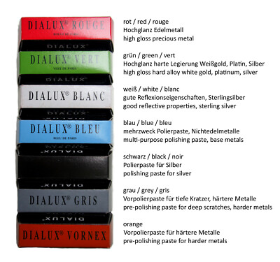 Osborn Dialux Politur 100gr Polish, rouge, vert, blanc, bleu, noir, gris, orange
