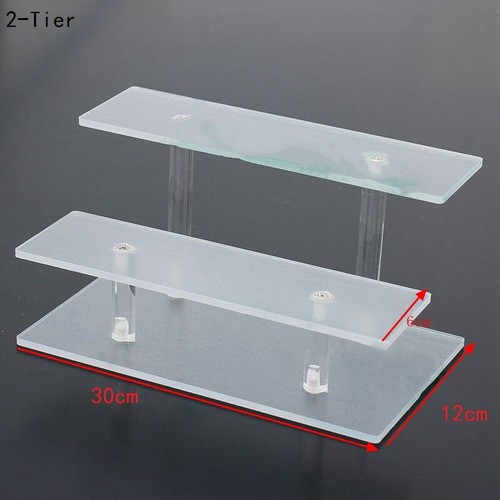 Acrylic Shelves Display Stand Model Cars Toy Cupcakes Rack Transparent Shop Home - Picture 8 of 11