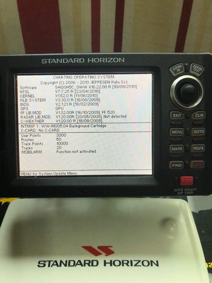 Standard Horizon Chart Plotter CP180i Internal Antenna Boxed eBay