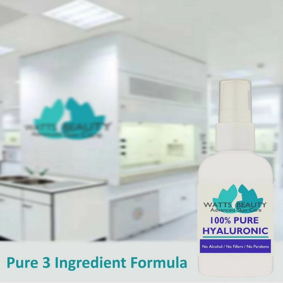 Watts Beauty 100% Pure Hyaluronic Acid Serum Fills Lines - No Drying Alcohol - Image 4 of 4