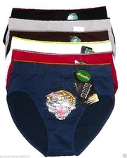 6 pk Mens Seamless Microfiber Bikinis Briefs SB202 Lot Underwear Tiger L/XL au7