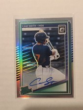 2025 Donruss Rated Prospect Cam Smith #173 Prizm Autograph Houston Astros