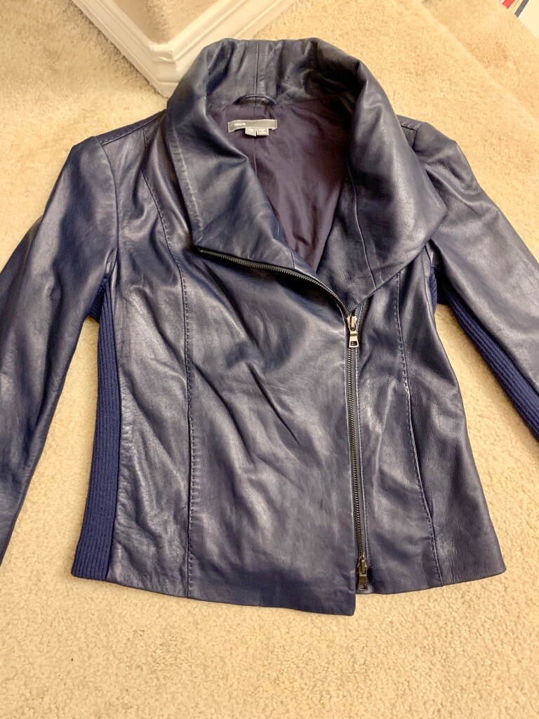 Gorgeous $995 Vince Blue Leather 