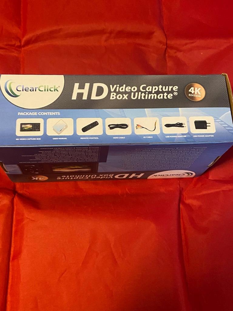 ClearClick HD Video Capture Box Ultimate 4K Edition HDMI Recorder VHS