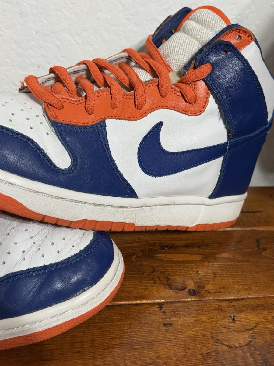 VTG Nike Dunk High Euro Knicks/Broncos 2003 Size 10 304717-141
