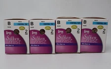 8 L'eggs Silken Mist Control Top Ultra Sheer Run Resistant Pantyhose NUDE Size B