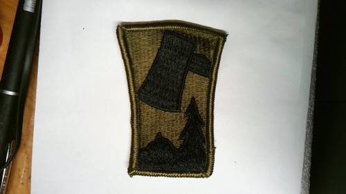 MILITARY PATCH SEW ON SUBDUED COMBAT USED US ARMY 70TH INFANTRY DIVISION