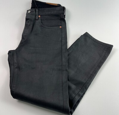 Levi's Women 501 Wax Coated High Rise Straight Leg Jeans 24x32