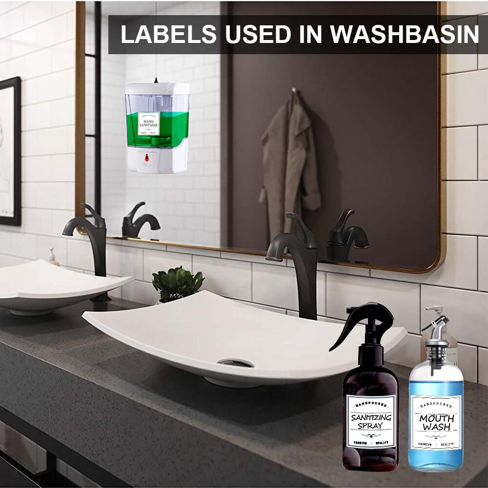 Shower Handle Labels Waterproof Labels For Shower Bottles Hand Soap Shampoo And Conditioner ...