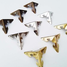 12X Antique Wooden Jewelry Box Wine Chest Gift Box Corner Protector with Nails