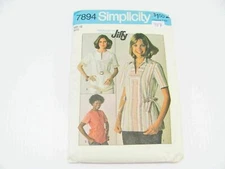 Simplicity 7894 Miss Size 12 Women's Shirt Uncut Sewing Pattern 817