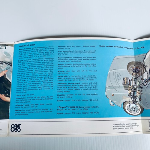 Fiat 850 UK Car Sales Brochure 1968 - Picture 13 of 15