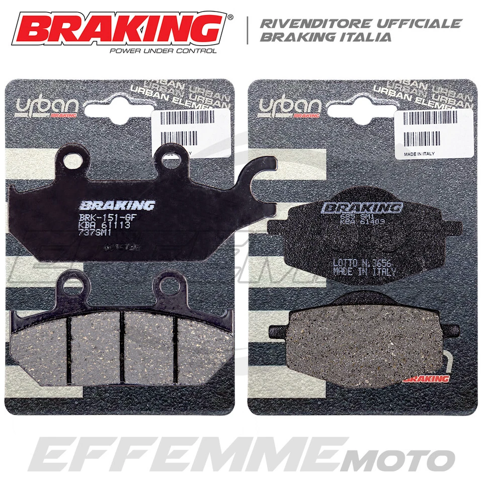 Pastiglie YAMAHA XT 600 E 1991-2003 (Kit Anteriori + Posteriori BRAKING)